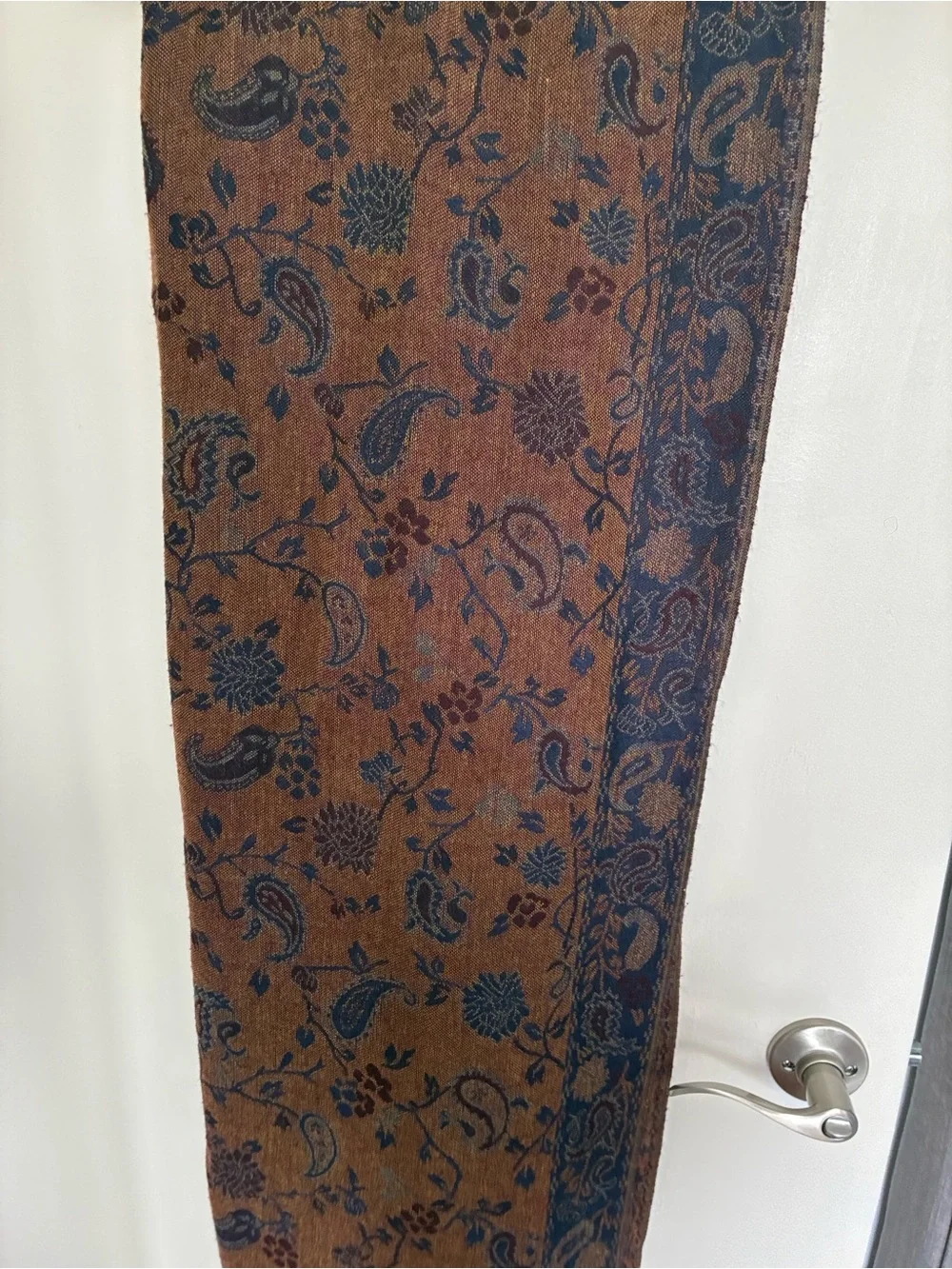 Floral Fringe Pashmina Scarf Wrap - Boho Fall Winter Accessories